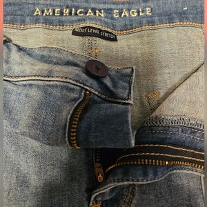 American Eagle blue jean mini skirt